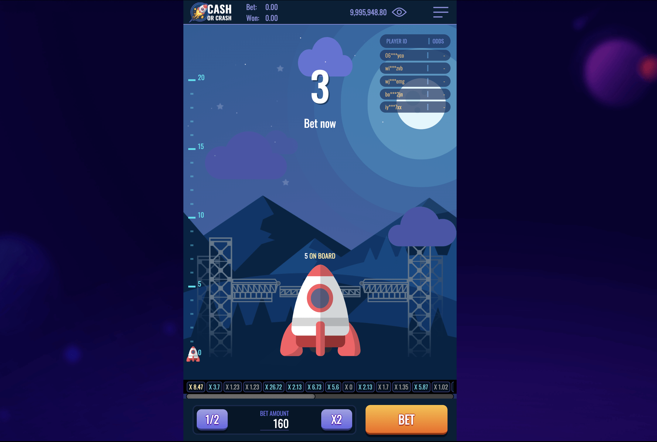 Правила игры в Rocket X